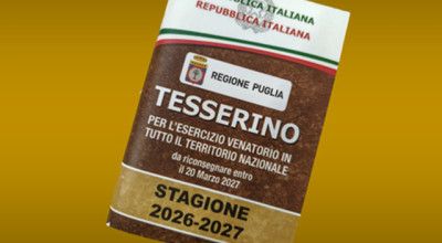 CALENDARIO VENATORIO 2026/2027 - REGIONE PUGLIA