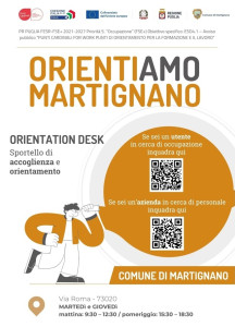 PUNTI CARDINALI FOR WORK - ORIENTIAMO MARTIGNANO - Attivazione sportello di a...