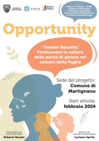 OPPORTUNITY - GENERE IN COMUNE AVVISO PUBBLICO DI ANCI PUGLIA FIN...