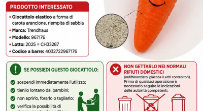 ALLERTA GIOCATTOLO CONTENENTE  AMIANTO 