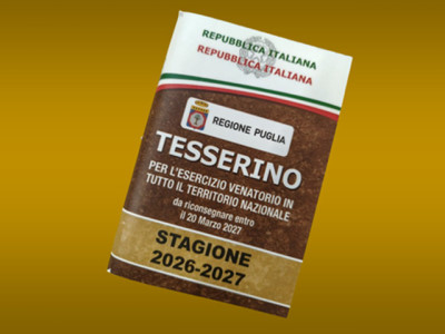 CALENDARIO VENATORIO 2026/2027 - REGIONE PUGLIA